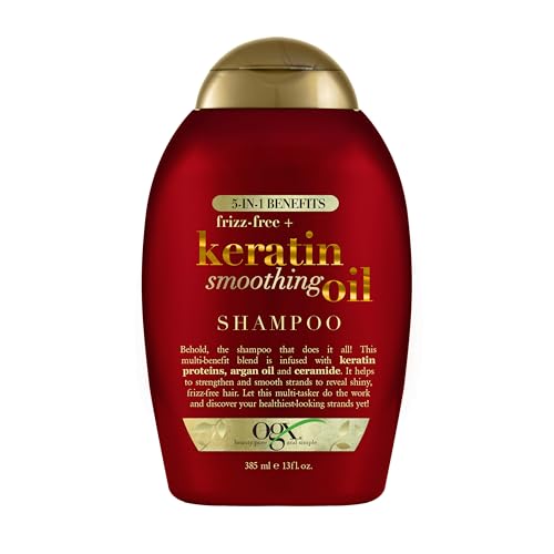 OGX Frizz-Free + Keratin Smoothing Oil Shampoo 5-in-1